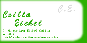 csilla eichel business card